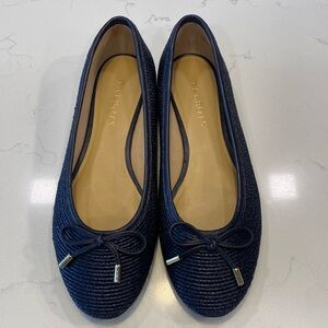 EUC Talbots Olympia Woven in Indigo Blue Size 7.5